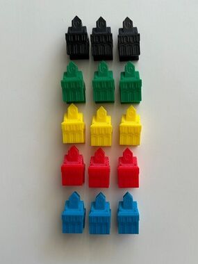 Ticket to Ride Europe - Game Replacement Train Station Pieces